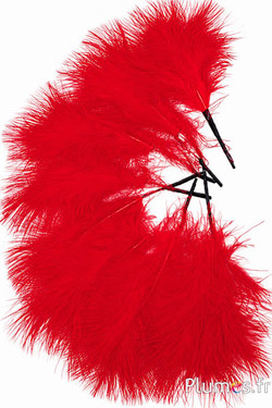 Federbusch Volupté 3 Federn - Höhe 20 cm - rot